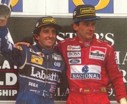Senna Prost Adelaide 1993
