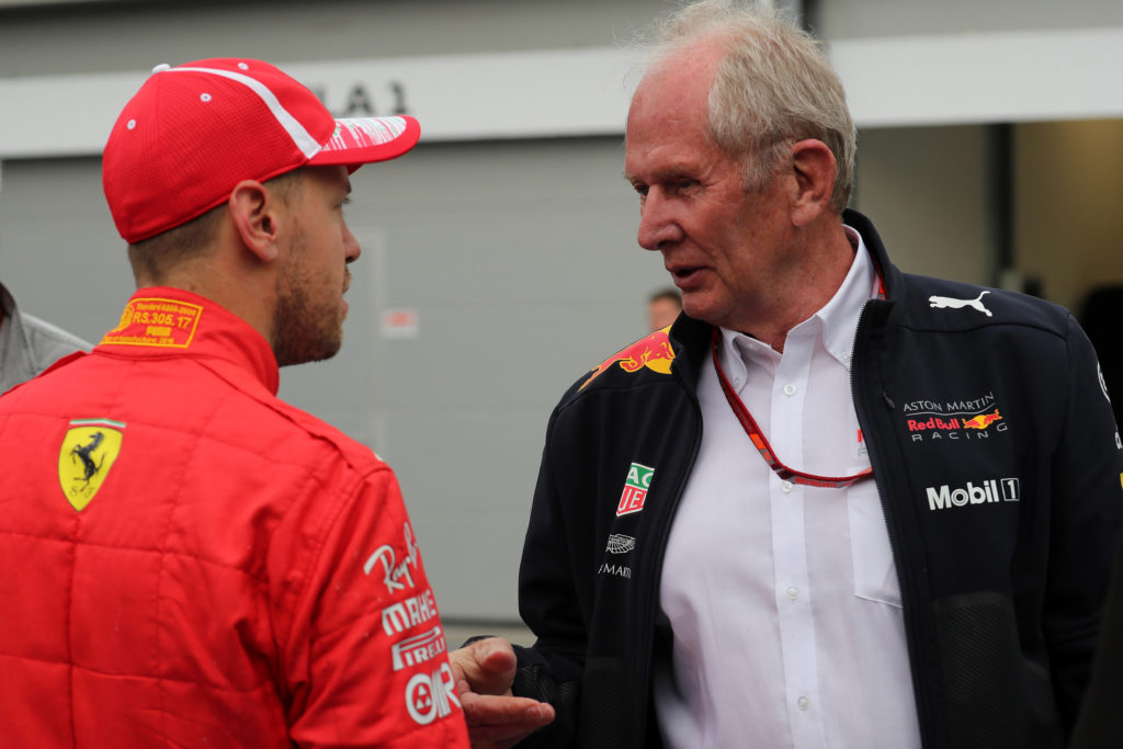 Sebastian Vettel ed Helmut Marko