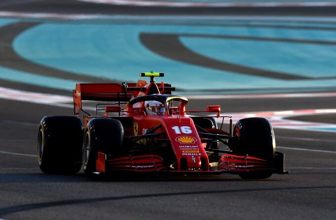 Leclerc Abu Dhabi F1
