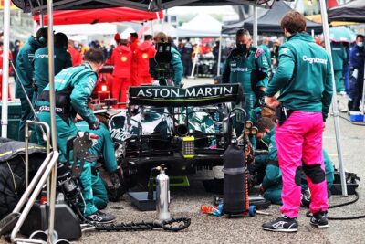 Vettel, grid, Aston Martin, Imola 2021