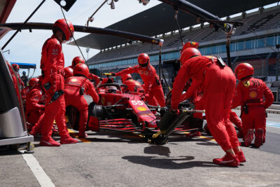 F1 - Sainz al box Ferrari, 2021