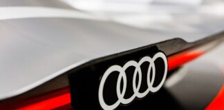 Audi logo on chassis