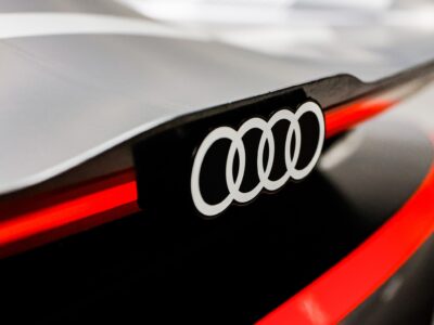 Audi logo on chassis